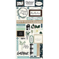 Carta Bella Paper - Home Again Collection - Chipboard Stickers - Phrases