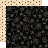 Carta Bella Paper - Hocus Pocus Collection - Halloween - 12 x 12 Double Sided Paper - Spinning Webs