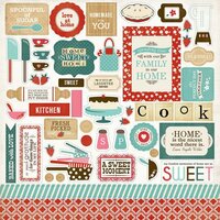 Carta Bella Paper - Home Sweet Home Collection - 12 x 12 Cardstock Stickers - Elements