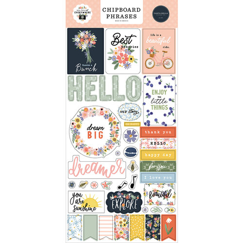 Carta Bella Paper - Here There And Everywhere Collection - Chipboard Embellishments - Phrases