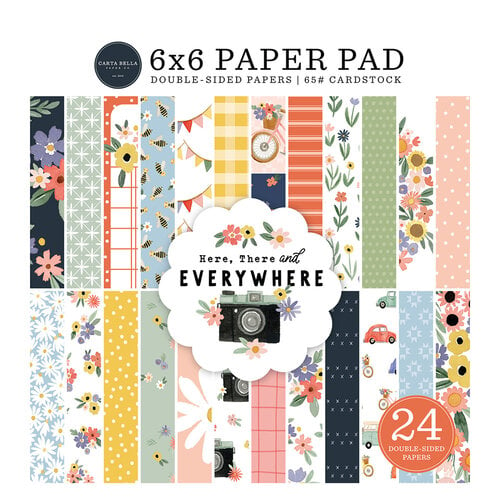 Carta Bella Paper - Here There And Everywhere Collection - 6 x 6 Paper Pad