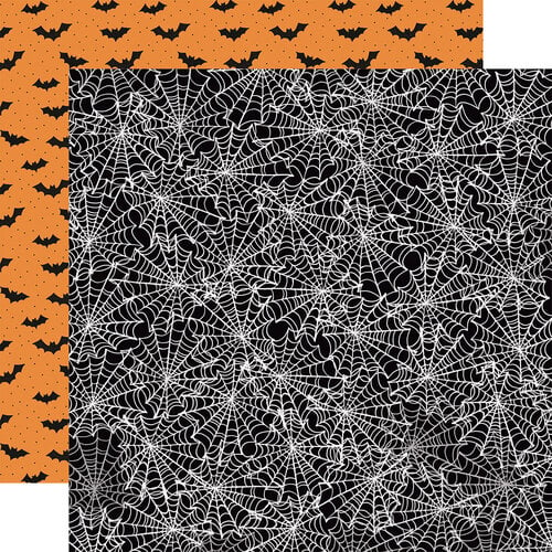 Carta Bella Paper - Halloween Collection - 12 x 12 Double Sided Paper - Winding Webs