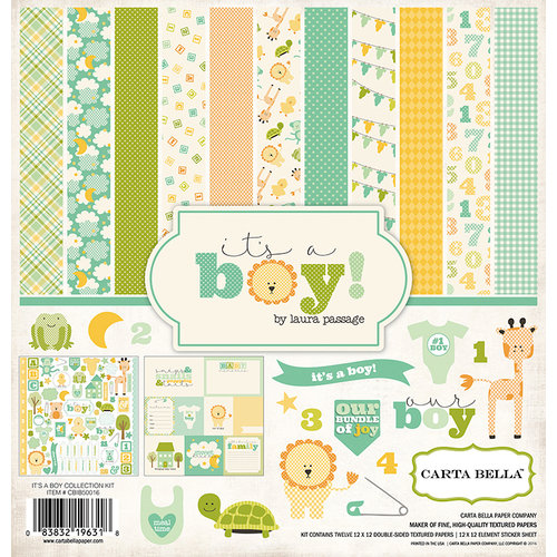 Carta Bella Paper - It's a Boy Collection - 12 x 12 Collection Kit
