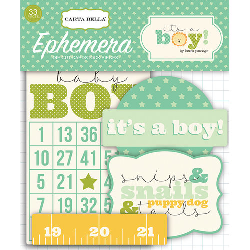 Carta Bella Paper - It's a Boy Collection - Ephemera