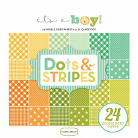 Carta Bella Paper - Dots and Stripes Collection - 6 x 6 Paper Pad - Its a Boy