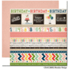 Carta Bella Paper - Its a Celebration Collection - 12 x 12 Double Sided Paper - Border Strips