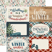 Carta Bella Paper - Let it Snow Collection - 12 x 12 Double Sided Paper - 4 x 6 Journaling Cards