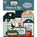 Carta Bella Paper - Let it Snow Collection - Ephemera - Frames and Tags