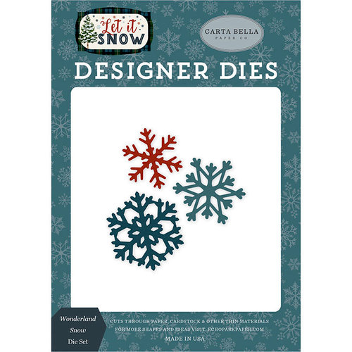 Carta Bella Paper - Let it Snow Collection - Designer Dies - Wonderland Snow