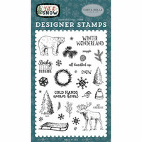 Carta Bella Paper - Let it Snow Collection - Clear Photopolymer Stamps - Cold Hands, Warm Heart