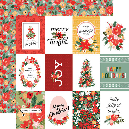 Carta Bella Paper - Christmas Flora Collection - Peaceful - 12 x 12 Double  Sided Paper - Journaling Cards