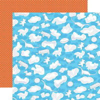 Carta Bella Paper - Little Boy Collection - 12 x 12 Double Sided Paper - Animal Dreams
