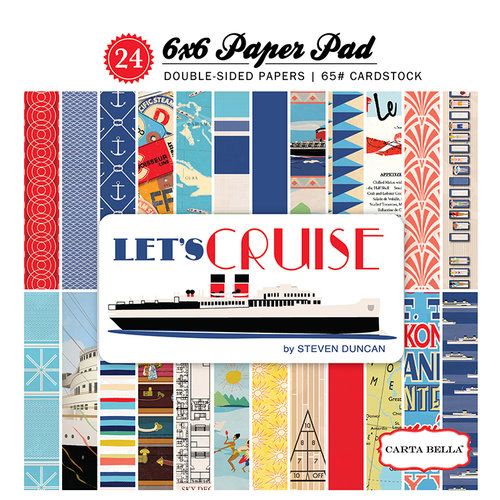 Carta Bella Paper - Let's Cruise Collection - 6 x 6 Paper Pad