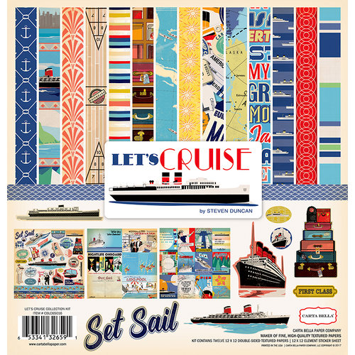 Carta Bella Paper - Let's Cruise Collection - 12 x 12 Collection Kit