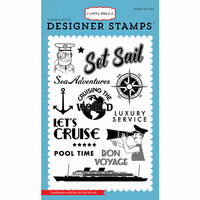Carta Bella Paper - Let's Cruise Collection - Clear Acrylic Stamps - Set Sail