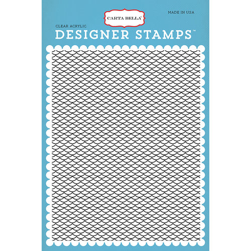 Carta Bella Paper - Let's Cruise Collection - Clear Photopolymer Stamps - Ocean Waves A2 Background