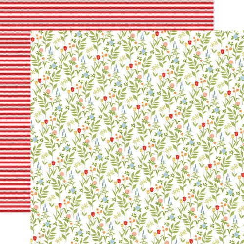 Carta Bella Paper - Farmhouse Living Collection - 12 x 12 Double Sided Paper - Farmhouse Floral