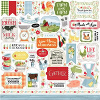 Carta Bella Paper - Farmhouse Living Collection - 12 x 12 Cardstock Stickers - Elements