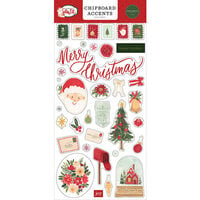 Carta Bella Paper - Letters To Santa Collection - Christmas - Chipboard Embellishments - Accents