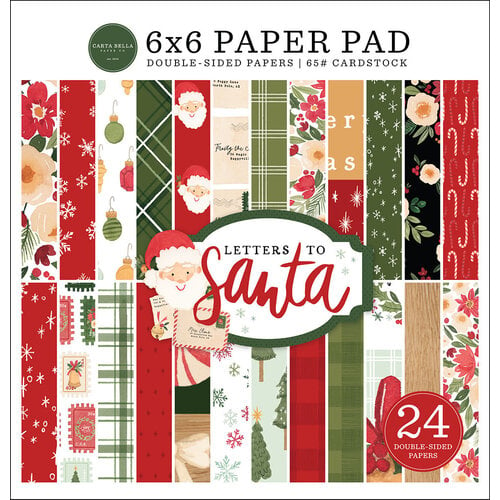 Carta Bella Paper - Letters To Santa Collection - 6 x 6 Paper Pad