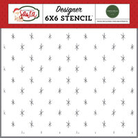 Carta Bella Paper - Letters To Santa Collection - Christmas - 6 x 6 Stencils - Snow Is Glistening