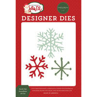 Carta Bella Paper - Letters To Santa Collection - Christmas - Designer Dies - North Pole Snowflakes