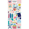 Carta Bella Paper - Let's Travel Collection - Chipboard Stickers - Accents