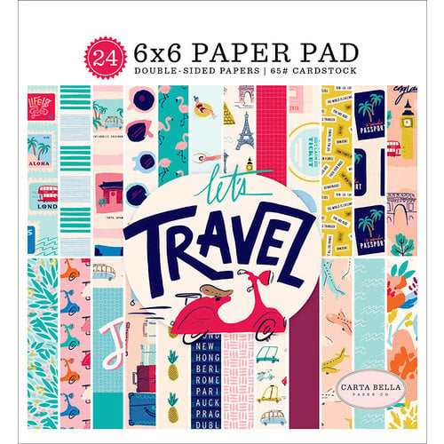 Carta Bella Paper - Let's Travel Collection - 6 x 6 Paper Pad