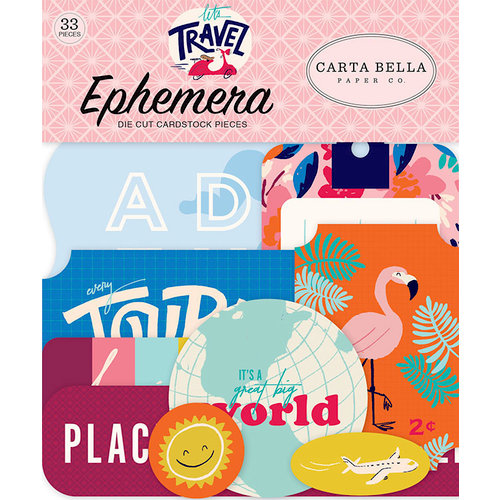 Carta Bella Paper - Let's Travel Collection - Ephemera