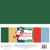 Carta Bella Paper - Merry Christmas Collection - 12 x 12 Paper Pack - Solids