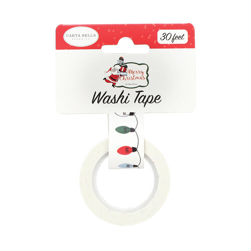 Carta Bella Paper - Merry Christmas Collection - Decorative Tape - Christmas Lights