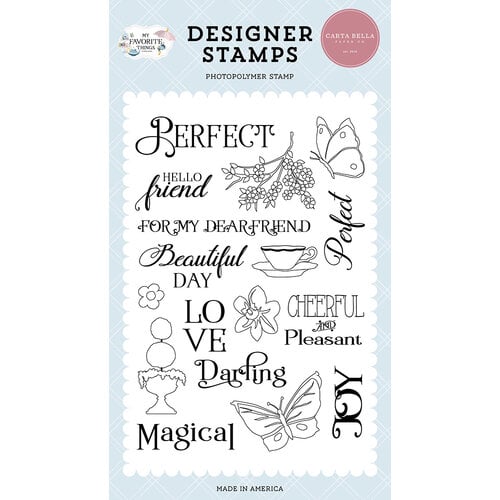 Carta Bella Paper - My Favorite Things Collection - Clear Photopolymer Stamps - For My Dear Friend