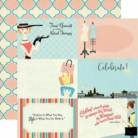 Carta Bella Paper - Metropolitan Girl Collection - 12 x 12 Double Sided Paper - 4 x 6 Journaling Cards