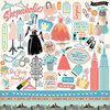 Carta Bella Paper - Metropolitan Girl Collection - 12 x 12 Cardstock Stickers - Elements