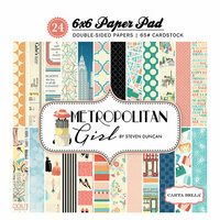 Carta Bella Paper - Metropolitan Girl Collection - 6 x 6 Paper Pad