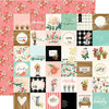 Carta Bella Paper - Flower Market Collection - 12 x 12 Double Sided Paper - 2 x 2 Squares