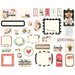 Carta Bella Paper - Flower Market Collection - 33 Piece - Ephemera Pack