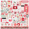 Carta Bella Paper - My Valentine Collection - 12 x 12 Cardstock Stickers - Elements