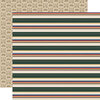Carta Bella Paper - Outdoor Adventures Collection - 12 x 12 Double Sided Paper - Campfire Stripe