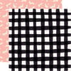 Carta Bella Paper - Our House Collection - 12 x 12 Double Sided Paper - Black Gingham
