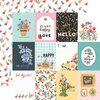 Carta Bella Paper - Oh Happy Day Collection - 12 x 12 Double Sided Paper - 3X4 Journaling Cards