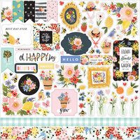 Carta Bella Paper - Oh Happy Day Collection - 12 x 12 Cardstock Stickers - Elements