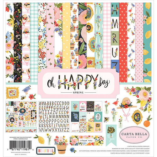 Carta Bella Paper - Oh Happy Day Collection - 12 x 12 Collection Kit