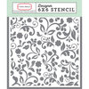 Carta Bella Paper - Old World Travel Collection - 6 x 6 Stencil - Floral 1