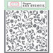 Carta Bella Paper - Old World Travel Collection - 6 x 6 Stencil - Floral 1