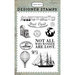 Carta Bella Paper - Old World Travel Collection - Clear Acrylic Stamps - Post Card