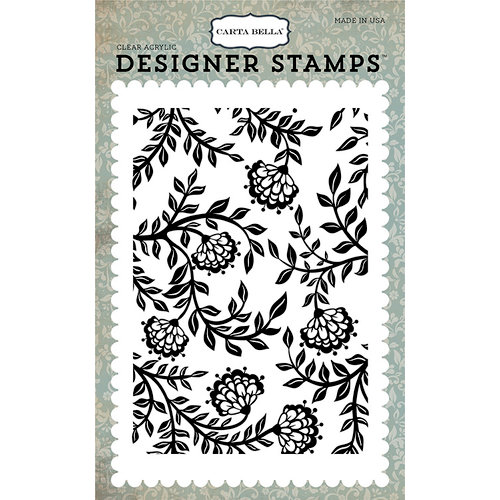 Carta Bella Paper - Old World Travel Collection - Clear Acrylic Stamps - Victorian Floral