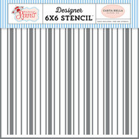 Carta Bella Paper - Practically Perfect Collection - 6 x 6 Stencil - Kite Stripe