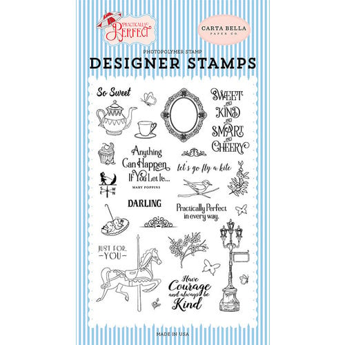 Carta Bella Paper - Practically Perfect Collection - Clear Photopolymer Stamps