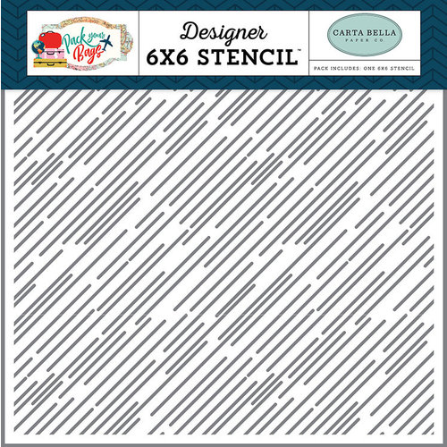 Carta Bella Paper - 6 x 6 Stencil - Destination Stripe